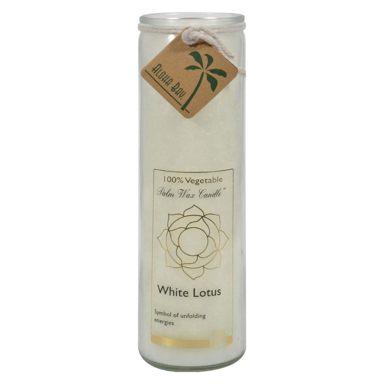 Aloha Bay White Lotus Chakra Candle Jar - 16 Oz